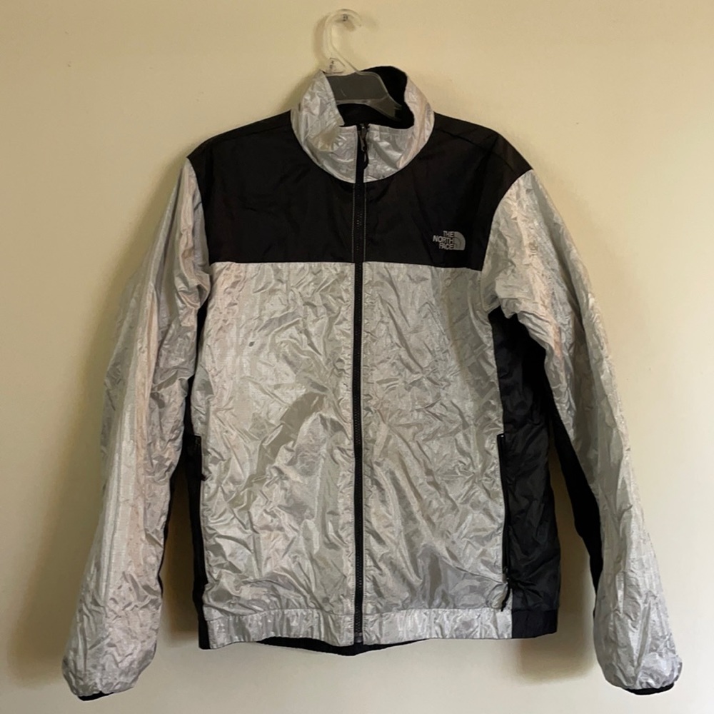 The North face reflective and reversible puff jacket